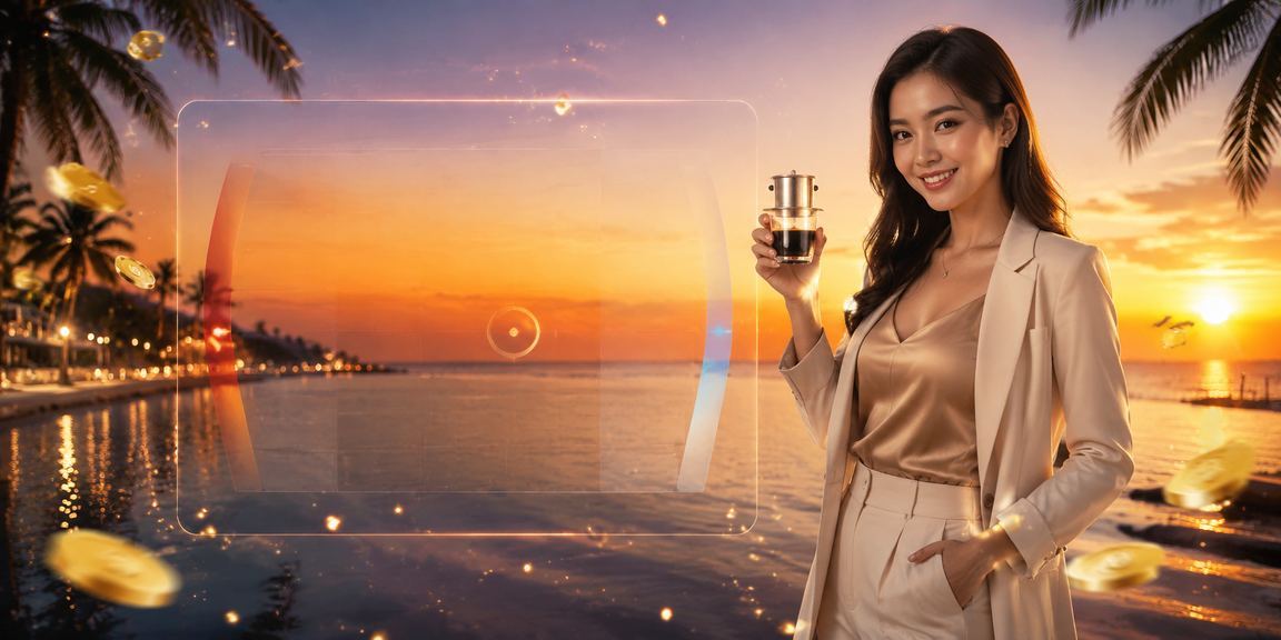 Người dùng xem kết quả xổ số trên điện thoại trong quán cà phê tại Phú Quốc